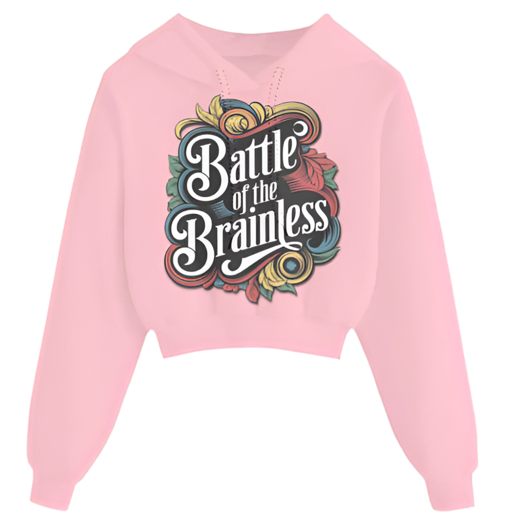 BOTB Crop Top Hoodie – Sass, Survival & Summer Vibes