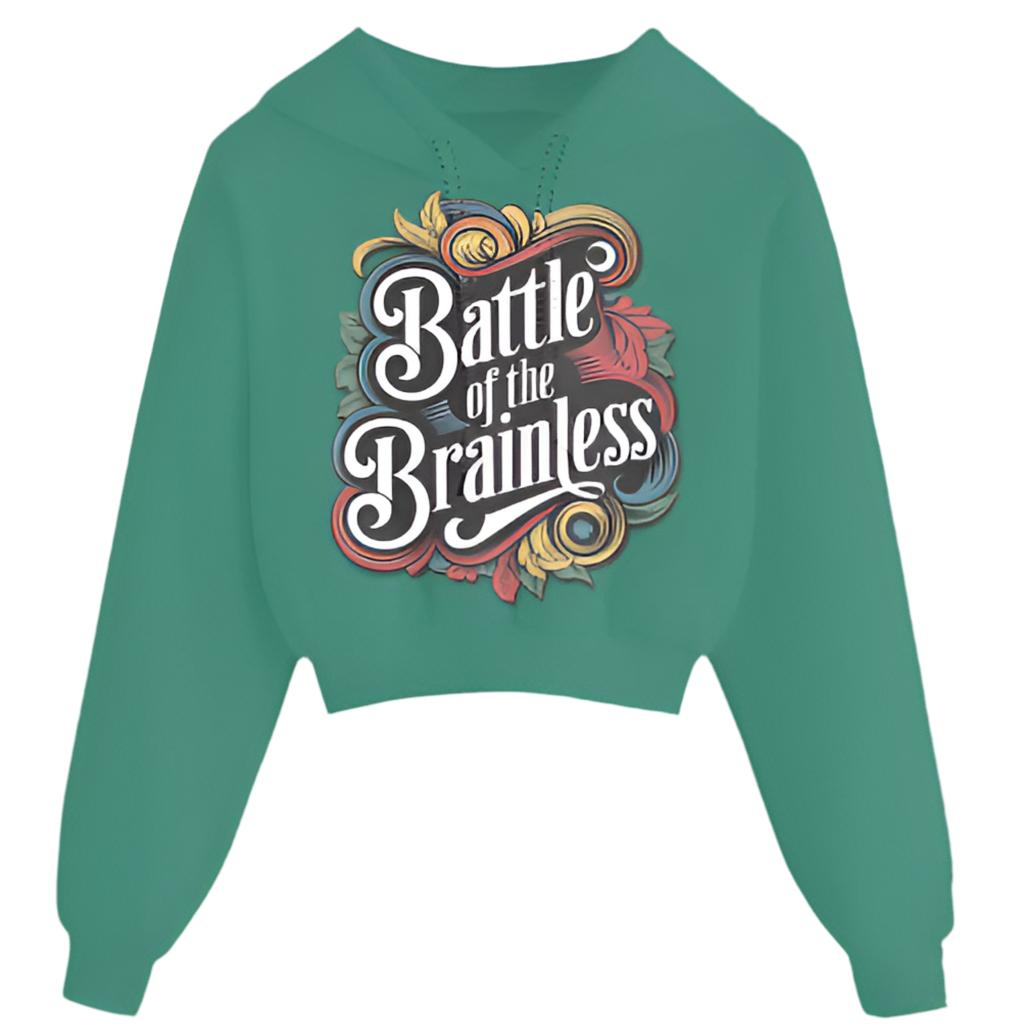 BOTB Crop Top Hoodie – Sass, Survival & Summer Vibes