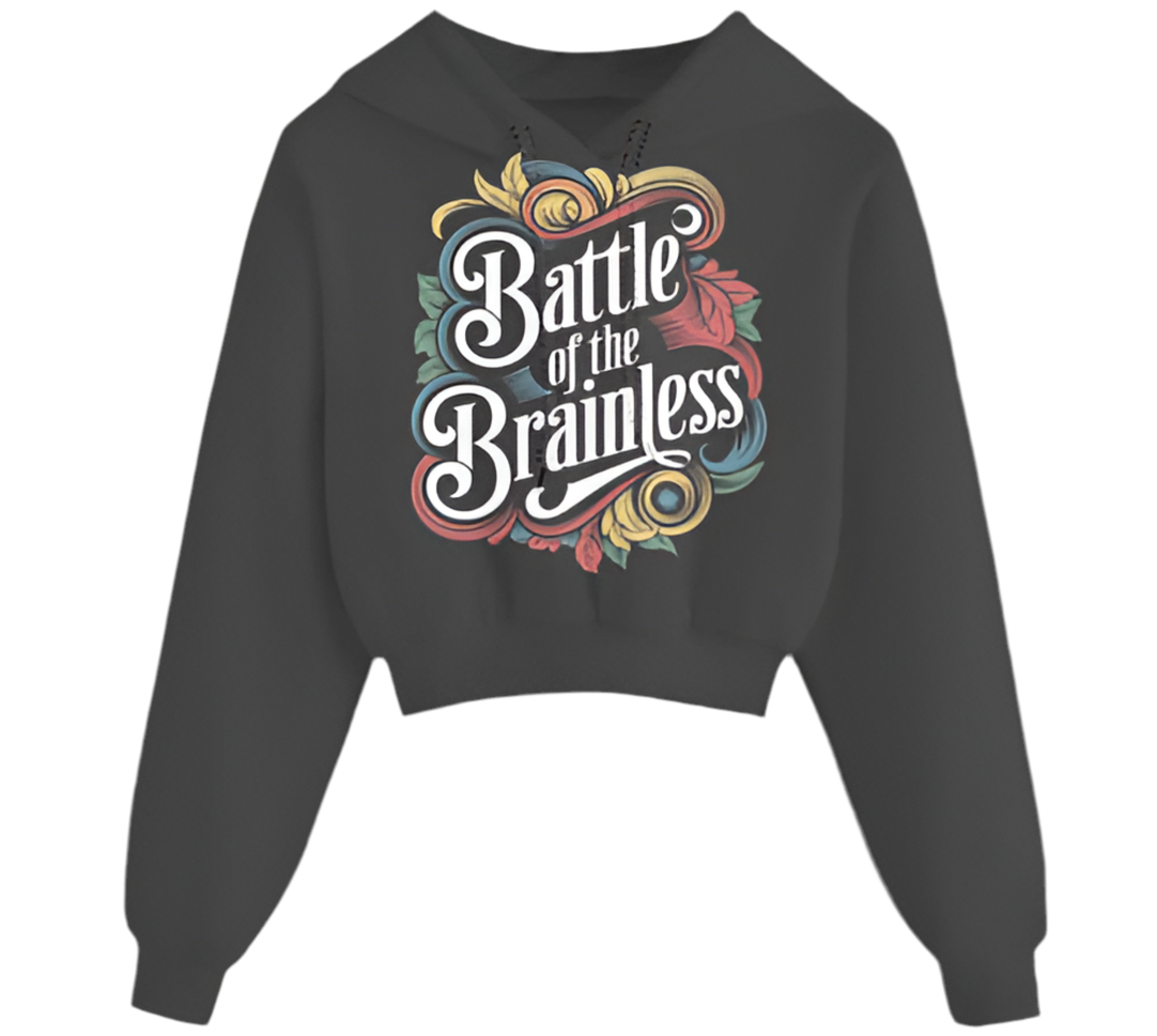 BOTB Crop Top Hoodie – Sass, Survival & Summer Vibes
