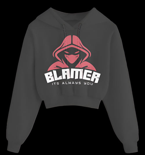 BOTB Crop Top Hoodie – Sass, Survival & Summer Vibes