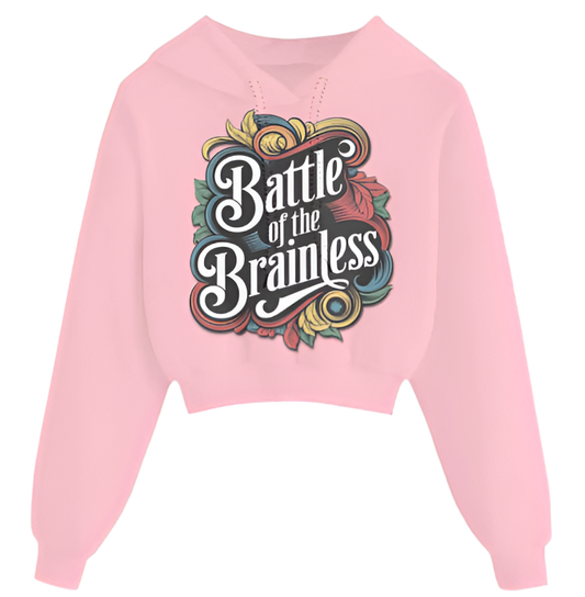 BOTB Crop Top Hoodie – Sass, Survival & Summer Vibes